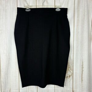 Halogen Skirt Zipper Closure Front Darts Stretchy Pencil Skirt Black Size 14
